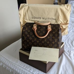 NWOT Louis Vuitton Speedy 30 Bag